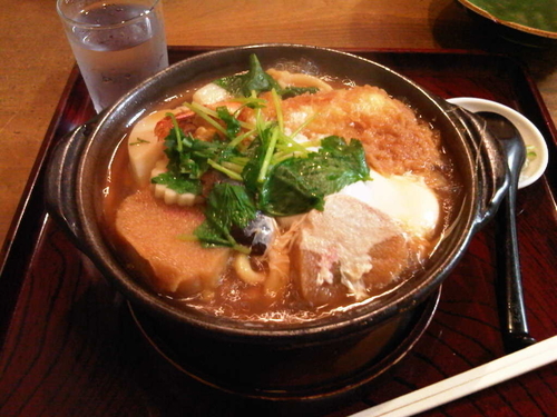 「なべ焼うどん」@角萬 竜泉店の写真