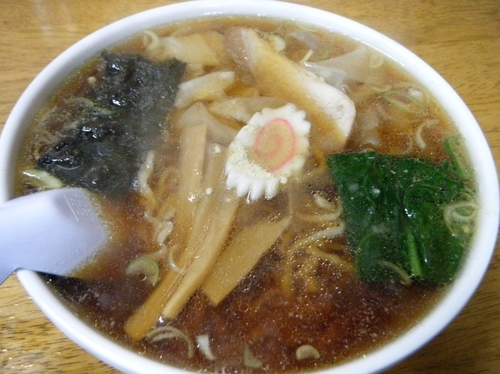 「ワンタンメン800円」@茶釜 本店の写真