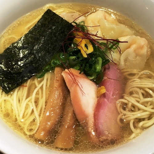 「白旨にこにこワンタン麺」@中華soba いそべの写真