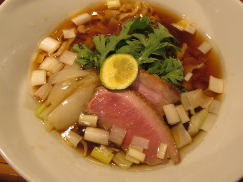 「鴨そば（ちじれ麺）　「900円」」@紫 くろ㐂の写真