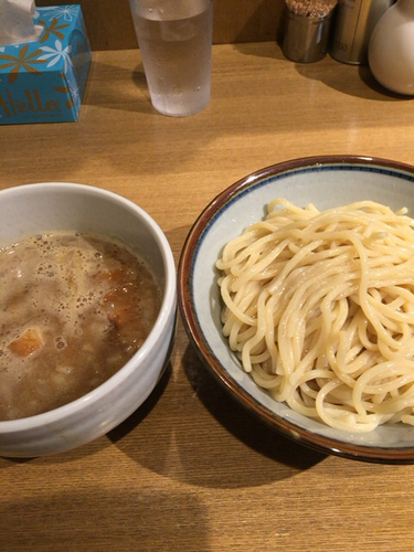 「濃厚魚介つけ麺 並」@鼈の写真