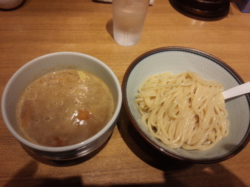 「濃厚煮干しつけ麺＋味玉」@鼈の写真