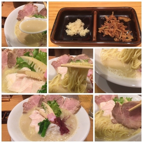 「鶏白湯SOBA 950円 豚チャーシュー 300円」@銀座 篝の写真
