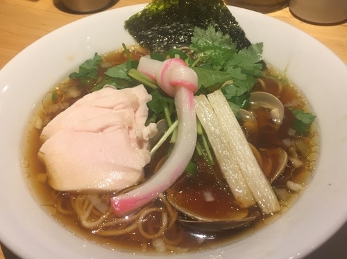 「蛤SOBA¥950」@Ginza Noodles むぎとオリーブの写真