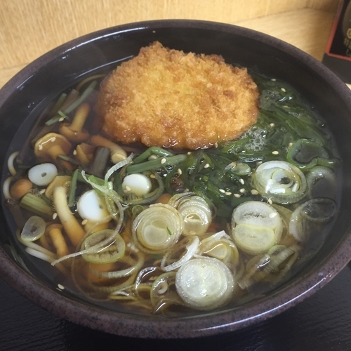 「【季節限定】山菜めかぶ（￥500）+コロッケ（クーポン）」@ゆで太郎 大森南店の写真