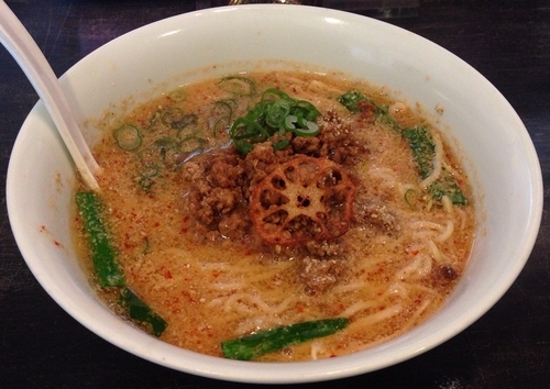 「れんこん担々麺(土曜限定)930円」@麺や Bar 渦の写真