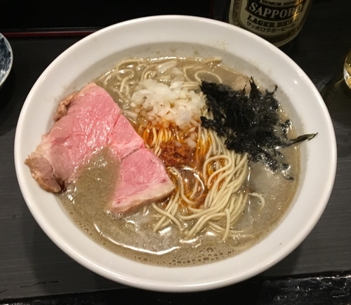 「烏賊干そば+カレー+背脂」@灰汁中華 丿貫 福富町本店の写真