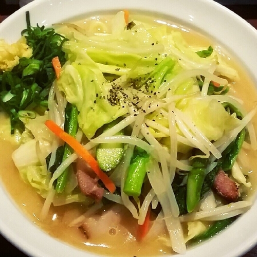 「【夜限定】旬菜湯麺 ８５０円」@中華そば 飯村製作所の写真