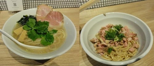 「貝塩らーめん 750円　あえだま200円」@らーめん 改の写真