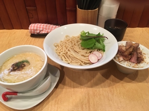 「大地のつけそば、肉飯」@Japanese Soba Noodles 蔦の写真