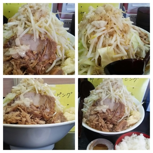 「【限定】哲郎大盛り(全マシ）＋魚粉（無料）＋小ライス」@二代目狼煙 分店 弐の写真