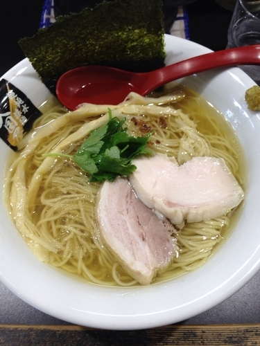 「鶏白醤油採麺（大盛り）」@超純水採麺 天国屋の写真
