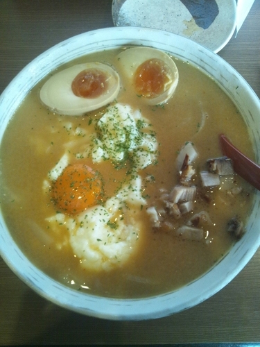 「クリーミー味噌ラーメン（味玉トッピング）」@なごみやの写真