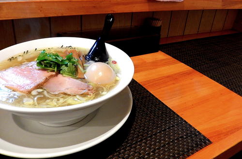 「塩＋味玉（850円）」@麺庵ちとせの写真