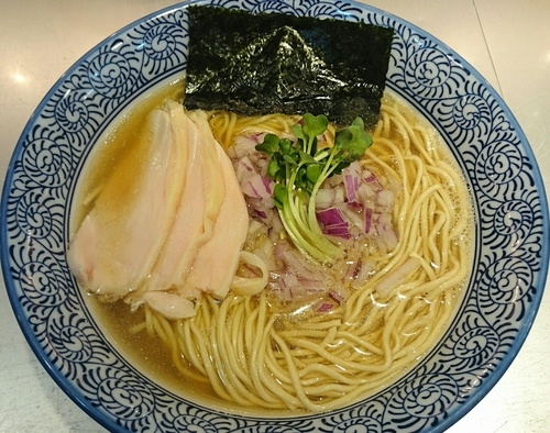 「【限定】塩煮干そば」@豚骨一燈の写真