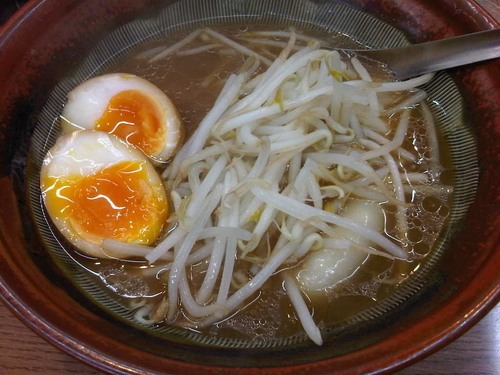 「特製水餃子4ヶ(600円)+味付玉子(100円)」@サッポロラーメン 狸小路の写真