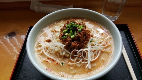 「肉味噌胡麻ネギ麺」@青柳の写真