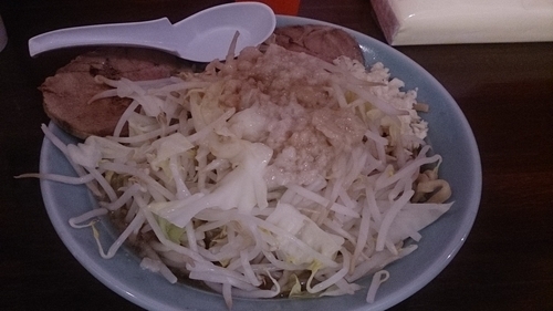 「ラーメン（大）（にんにく少し・アブラ増し）」@龍麺 ふえ郎の写真