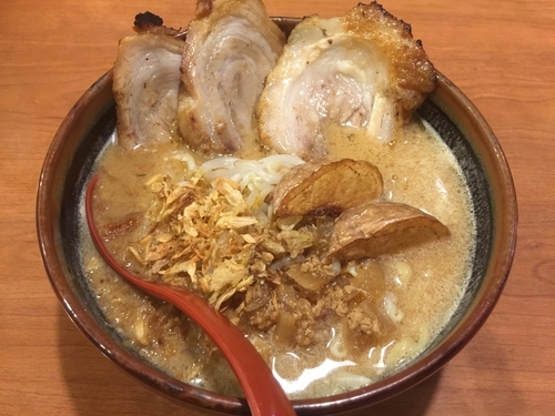 「北海道味噌　味噌漬け炙りチャーシュー麺」@蔵出し味噌 麺屋竹田の写真