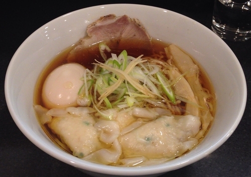 「鰹そば(数量限定･手もみ麺)＋味玉＋ワンタン」@中華そば 安成の写真