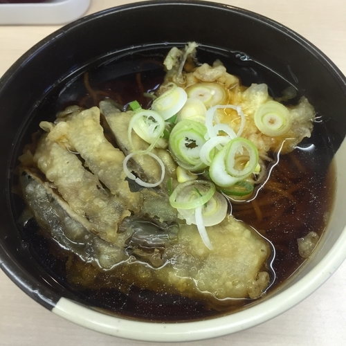 「きす天（￥380）＋なす天（￥80）」@大橋やの写真