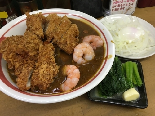 「弥生の一杯 カレーぶっかけC＋α」@MENYA 食い味の道有楽の写真