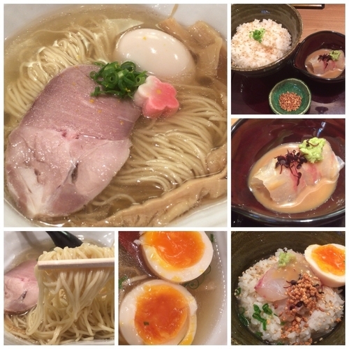 「味玉鯛塩そば800円 鯛茶漬け（並）370円」@鯛塩そば 灯花 本店の写真