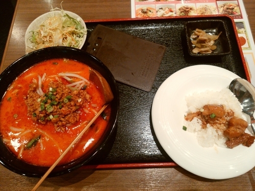 「ランチ定食(7:担々麺セット)880円」@四季の宴の写真