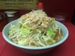 「ラーメン　小　ヤサイアブラ」@ラーメン二郎 桜台駅前店の写真