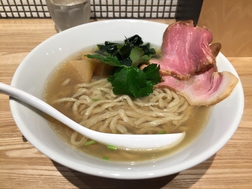 「貝塩らーめん＋貝油の替玉和えそば」@らーめん 改の写真