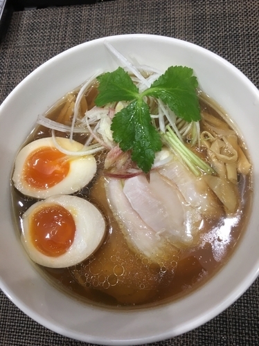 「味玉赤青醤油らぁ麺980円」@赤青(MURASAKI)の写真