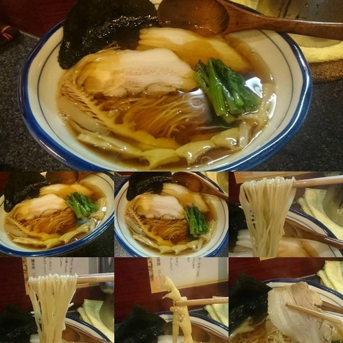 「即興）限定　煮豚醤油そば（仮）」@烈志笑魚油 麺香房 三くの写真