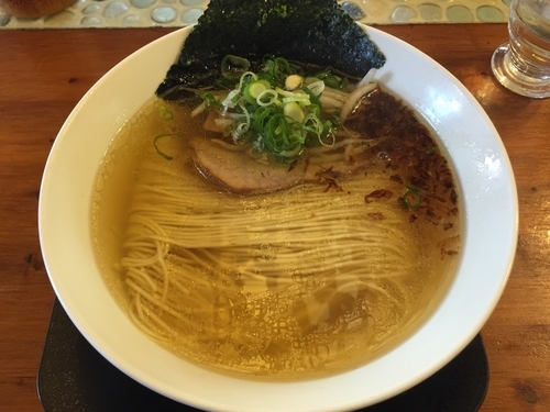 「しおそば(750円)+若鶏かつ丼(380円)」@麺や食堂 本店の写真