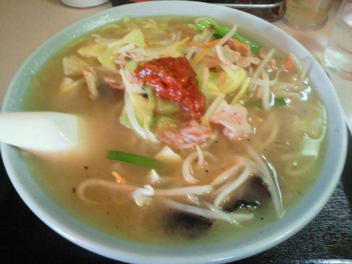 「辛しタンメン 600円」@辰の子食堂の写真