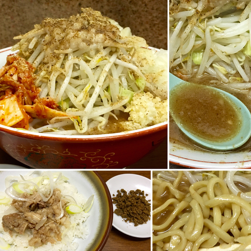 「ミニらーめん680円＋豚まぶし丼100円」@らーめん おうか 松戸松飛台店の写真