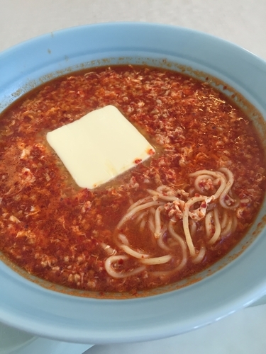 「タンタンメン(大辛) 700円 バター 100円」@唐丸タンタンの写真