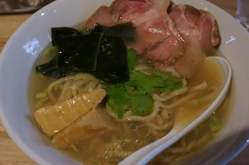 「貝塩ラーメン＋貝油の替玉和えそば」@らーめん 改の写真