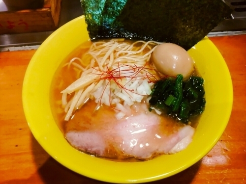 「【限定】伊勢海老煮干しらーめん1000円」@らーめん 惠本将裕の写真