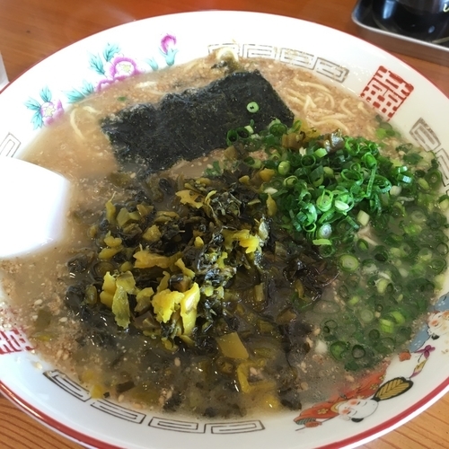 「高菜ラーメン ６５０円」@バスラーメンの写真