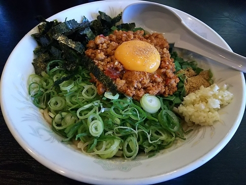 「【限定】台湾まぜそば　＋追い飯：無料」@麺とび六方の写真