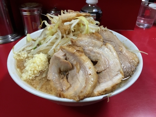 「小ラーメン・ニンニクヤサイ」@ラーメン二郎 西台駅前店の写真