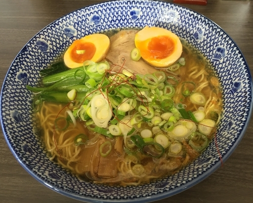 「塩ラーメン＋味付玉子（￥750＋￥100）」@らぁめん風和梨の写真
