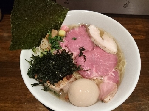 「春そば(醤油)肉増し玉子」@煮干専門 中華そば 平八の写真