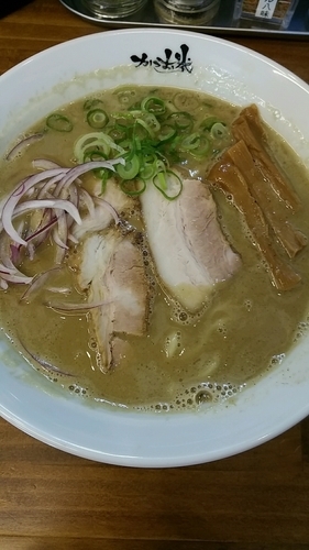 「濃厚ぶっ潰しらーめん」@らーめん かつお拳の写真