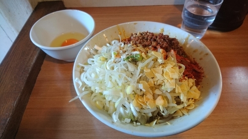 「【限定】汁無し豚担麺(白・ホアジャオ)」@豚星。の写真