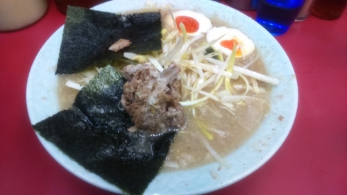 「ネギラーメン630円+味玉60円」@ラーメンショップ 牛久結束店の写真