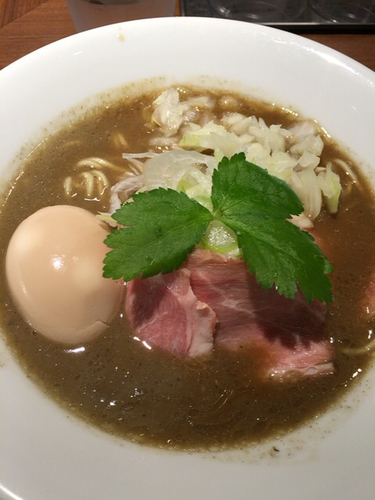 「濃厚烏賊煮干し中華そば＋味玉＋替え玉」@麺屋 ねむ瑠の写真