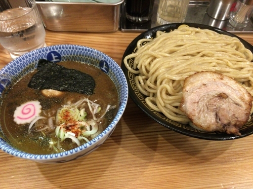 「つけ味玉（並）あつもり」@中華蕎麦うゑずの写真