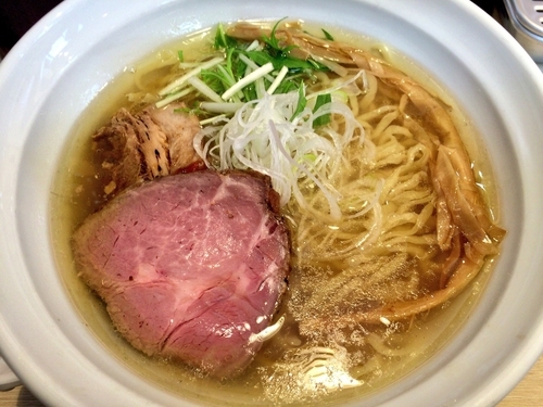 「塩そば（平打麺） 750円」@麺屋壱心の写真