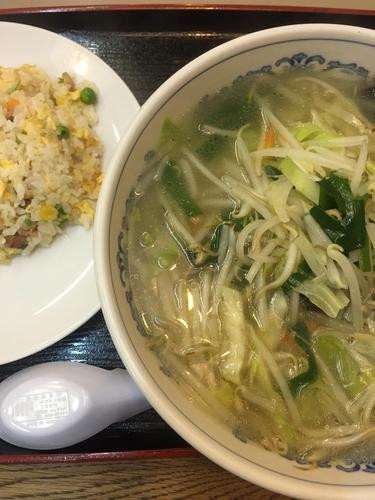 「おすすめセット（タンメン、チャーハン）」@古寿茂 日本橋店の写真